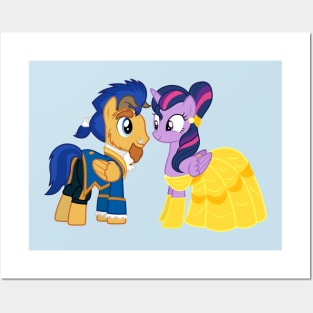 Flash Sentry and Twilight Sparkle Beauty and the Beast Posters and Art